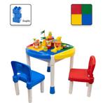 Decopatent® - Kindertafel met 2 Stoeltjes - Speeltafel met