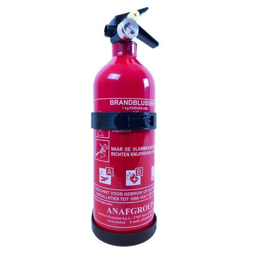 Brandblusser met Manometer Belgie Keur 1kg, Caravans en Kamperen, Kampeeraccessoires, Nieuw