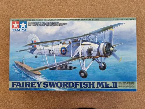 Tamiya 61099 Fairey Swordfish Mk.II 1:48, Hobby en Vrije tijd, Modelbouw | Vliegtuigen en Helikopters, Verzenden