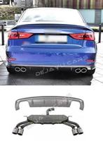 RS3 S3 Look Diffuser Bumper Uitlaat voor Audi A3 8V S3 Sline, Nieuw, Achter, Bumper, Audi