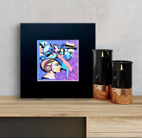 AniB. - „ Grüße an Picasso – Vier Annäherungen “ ........, Antiek en Kunst, Kunst | Schilderijen | Modern