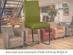 Leren eetkamerstoel Remix - Toledo Apple Green (groen) -, Nieuw, Ophalen of Verzenden, Eén, Industrieel, Modern