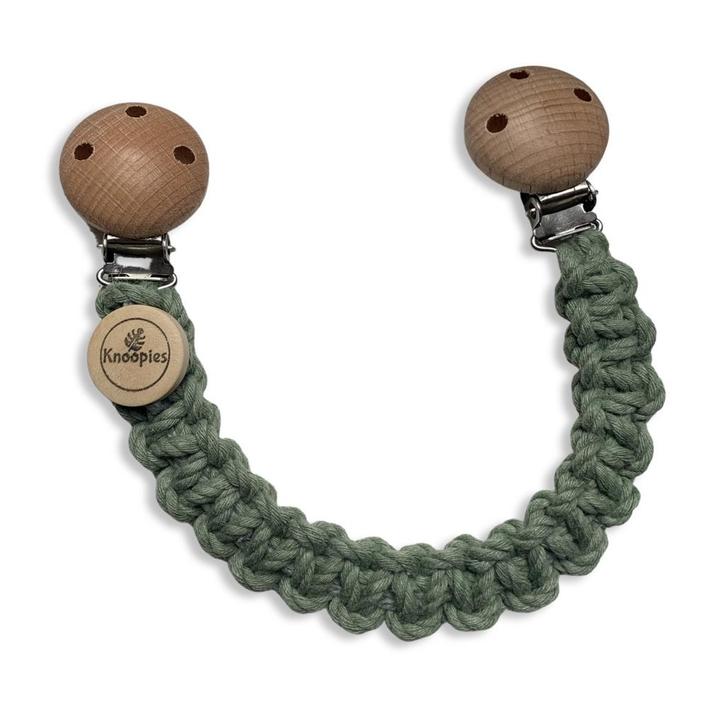 Knoopies Knuffelkoord - Olijfgroen - Katoen - Macramé -, Kinderen en Baby's, Overige Kinderen en Baby's, Nieuw, Ophalen of Verzenden