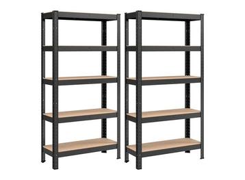 2 Profeco Stellingkasten - Zwart - 180 x 90 x 40 cm beschikbaar voor biedingen