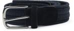 Profuomo Waxed Geweven Riem Navy maat 105 Heren, Verzenden, Nieuw, Profuomo, Echt leder