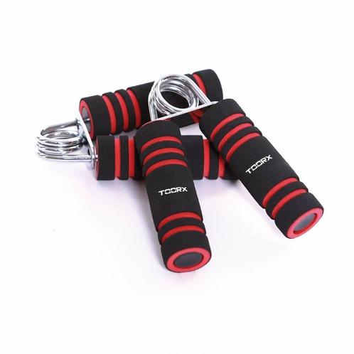 Schuim Handknijpers - 2 stuks - Zwart/Rood (Fit Accessoires), Sport en Fitness, Fitnessmaterialen, Nieuw, Verzenden