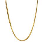 Gouden gourmet choker 46 cm 14 karaat, Verzenden, Zo goed als nieuw, Goud, Goud