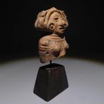 Maya Terracotta Fragment figuur. 100-600 n.Chr. Hoogte 6,8