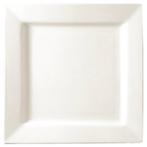 vierkant wit bord 17 cm (stuks 6), Verzenden