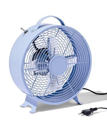 HEMA Tafelventilator retro Ø25.8cm blauw