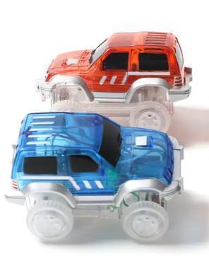Magna-World® Race Track - Uitbreiding 2 autootjes, Kinderen en Baby's, Speelgoed | Bouwstenen, Nieuw, Overige merken, Verzenden