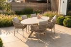 VDG Romeo/Ventaro ovale tuinset voor 6 personen 240x115 cm., Verzenden, Nieuw, Overige materialen, Tuinset