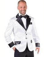 Colbert man glitter wit, Kleding | Heren, Carnavalskleding en Feestkleding, Ophalen of Verzenden, Nieuw
