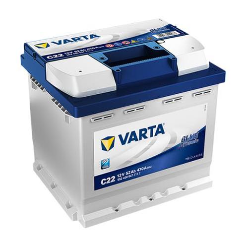 Varta Auto accu 12 volt 52 Ah Blue Dynamic type C22, Auto-onderdelen, Accu's en Toebehoren, Nieuw, Ophalen of Verzenden