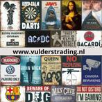 Metalen wandborden reclameborden cafe bar decoratie mancave, Ophalen of Verzenden, Nieuw