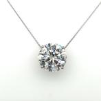 Halsketting - 14 karaat Witgoud - 5.01ct. tw. Diamant, Sieraden, Tassen en Uiterlijk, Kettingen, Nieuw