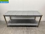 RVS Werktafel Met Onderschap 200 x 70 x 86,5 cm Horeca, Ophalen of Verzenden, Nieuw zonder verpakking