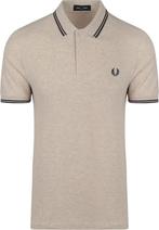 Fred Perry Polo M3600 Beige Melange W50 maat L Heren, Maat 52/54 (L), Verzenden, Beige, Nieuw