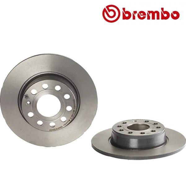 BREMBO Remschijf VW VOLKSWAGEN CADDY 1.4 TGI CNG achterzijde, Auto-onderdelen, Besturing, Nieuw, Verzenden