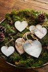 Riviera Maison Wooden Hearts Birch Decoration -