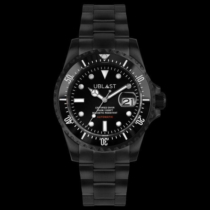 Ublast - Submersible Professional Diver 200 ATM - UBISB45BK, Sieraden, Tassen en Uiterlijk, Horloges | Heren