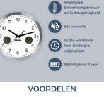 Wandklok modern - Klok met stil uurwerk - 30 cm - Alecto - A, Huis en Inrichting, Woonaccessoires | Klokken, Verzenden, Zo goed als nieuw