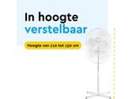 BRASQ F300 - Statiefventilator - 40 cm - 3 snelheden - Wit, Witgoed en Apparatuur, Ventilatoren, Verzenden, Nieuw