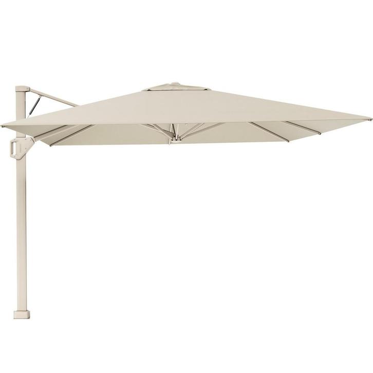 Beaufort premium zweefparasol 320x320 cm sandstone mast, Tuin en Terras, Parasols, Nieuw, Ophalen of Verzenden