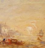 Félix Ziem (1821-1911) - Coucher de soleil, Venise, Antiek en Kunst, Kunst | Schilderijen | Klassiek