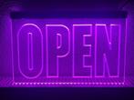 OPEN neon bord lamp LED verlichting reclame lichtbak #8 *ROZ, Zakelijke goederen, Horeca | Meubilair en Inrichting, Verzenden