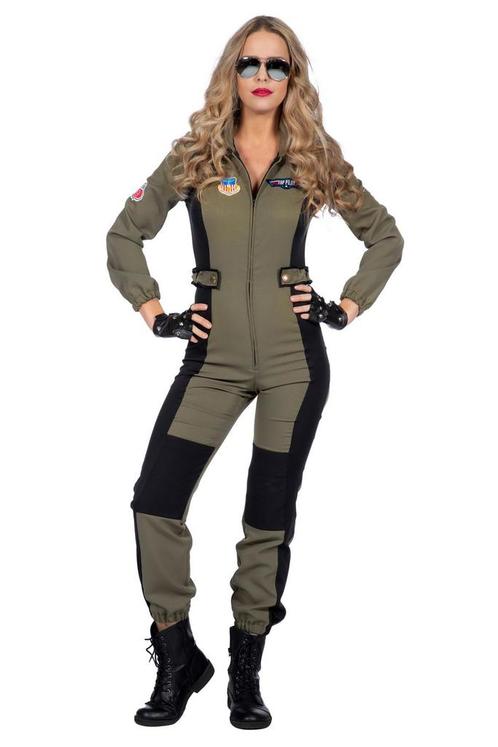 Top Gun Pilotenpak Dames, Kleding | Dames, Carnavalskleding en Feestkleding, Nieuw, Verzenden