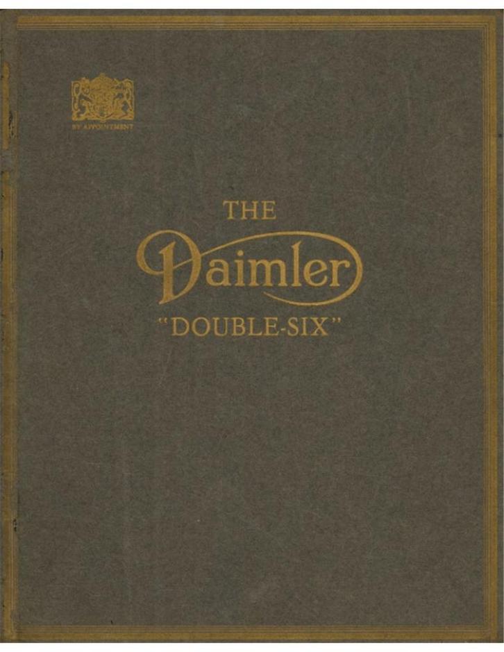 1928 DAIMLER DOUBLE-SIX BROCHURE ENGELS, Boeken, Auto's | Folders en Tijdschriften