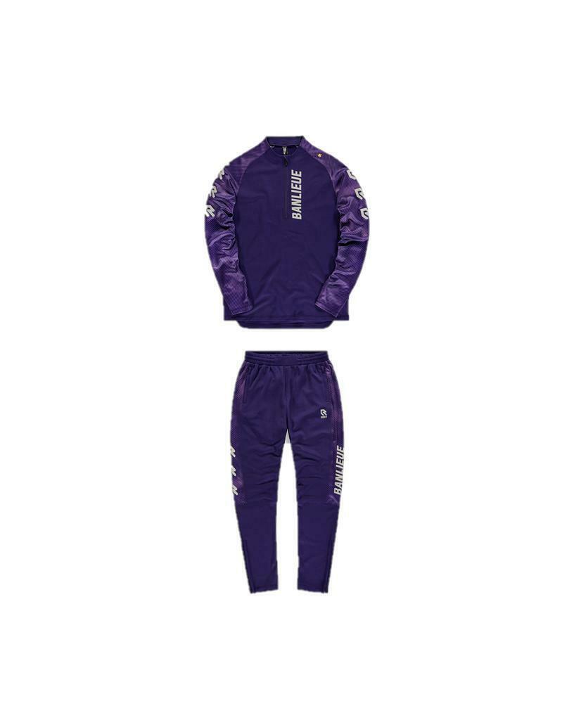 verkenner oplichter Vooravond ≥ Banlieue X Robey Trainingspak Purple — Sportkleding — Marktplaats