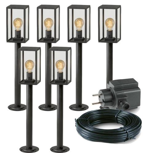 6x LED sokkel tuinlamp - 3,5 Watt - 12V - 68cm - Complete se, Tuin en Terras, Overige Tuin en Terras, Nieuw, Ophalen of Verzenden