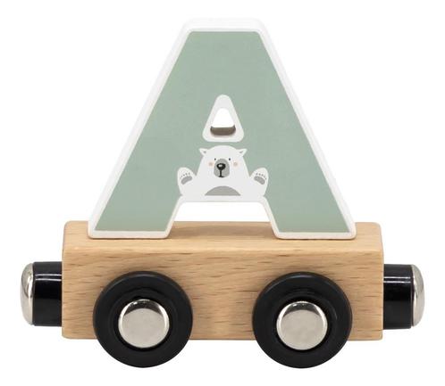 Tryco Houten Gekleurde Lettertrein - Letter A TR-353020, Kinderen en Baby's, Kinderkamer | Inrichting en Decoratie, Nieuw, Verzenden