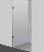Scharnierende douchedeur zonder profiel - profielloze nisdeu, Verzenden, Nieuw