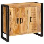 vidaXL Dressoir Bruin 80 x 33 x 70 cm massief mangohout, Huis en Inrichting, Kasten | Dressoirs, Verzenden, Nieuw, Overige houtsoorten