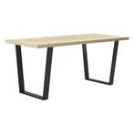 Trapeziumpoot tafelpoot 75-55x72 cm set van 2 zwart mat, Huis en Inrichting, Verzenden, Nieuw