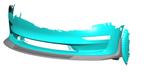 Carbon voorlip splitter Tesla Model 3, Auto diversen, Verzenden