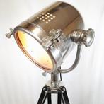 Tripod - Statief vloerlamp - Pacific - Aluminium, Hout,, Antiek en Kunst