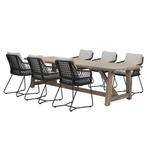 Taranto Ravello dining tuinset 250x100xH76 cm 7 delig, Tuin en Terras, Tuinsets en Loungesets, Ophalen of Verzenden, Nieuw