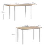 TRUUSK Uitklapbare Eettafel voor 6 Personen - Keukentafel in, Huis en Inrichting, Tafels | Eettafels, Verzenden, Nieuw