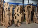 houthandel | epoxy | hout | olijf | ceder | boomstamblad, Huis en Inrichting, Tafels | Bijzettafels, Overige vormen, Nieuw, 60 cm of meer