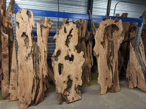 houthandel | epoxy | hout | olijf | ceder | boomstamblad, Huis en Inrichting, Tafels | Bijzettafels, 60 cm of meer, 75 cm of meer