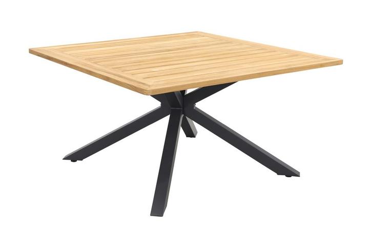 GreenChair Quote tuintafel - teakhout vierkant - 140 cm., Tuin en Terras, Tuintafels, Nieuw, Hout, Rond, Verzenden