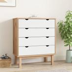 vidaXL Ladekast OTTA 76,5x39,5x90 cm massief grenenhout, Verzenden, Nieuw
