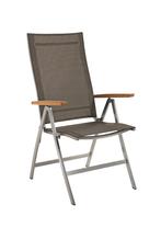 Niehoff Milford klapstoel roestvrij staal - Taupe, Tuin en Terras, Tuinstoelen, Ophalen of Verzenden, Nieuw