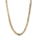 Gouden gourmet collier 52  cm 14 karaat, Verzenden, Zo goed als nieuw, Goud, Goud