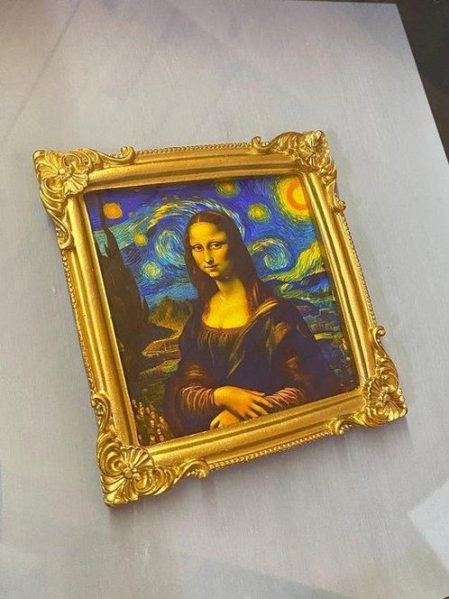 MVR - Gioconda in The Starry Night, Antiek en Kunst, Kunst | Schilderijen | Modern