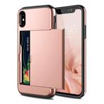 iPhone XS - Wallet Card Slot Cover Case Hoesje Business Roze, Verzenden, Nieuw